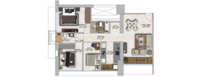 Park Mist, 2.5 BHK-930 Sq.ft