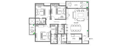 Assetz The Retreat, 3 BHK-1292 Sq.ft