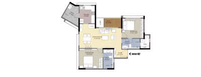 Lokaa M One, 2 BHK-1277 Sq.ft