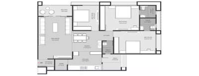 Pushkar Nalantha, 3 BHK-1500 Sq.ft