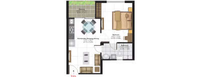 Ashiana Shubham, 1 BHK-581 Sq.ft