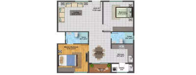 Elegant Altima, 2 BHK-1111 Sq.ft
