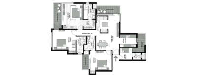 Lotus Isle, 3 BHK-1950 Sq.ft
