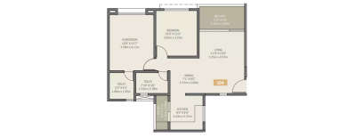 VTP Solitaire, 2 BHK-556 Sq.ft