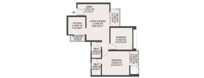 VTP Verve, 2 BHK-662 Sq.ft