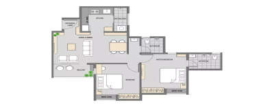 YashOne Wakad Central, 2 BHK-567 Sq.ft