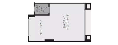 Hiranandani Iris, Retail Shop-316 Sq.ft