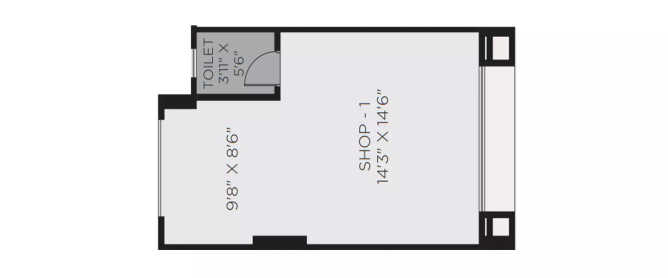 Hiranandani Iris Ghodbunder Road - Floor plan Retail Shop 316 Sq.ft