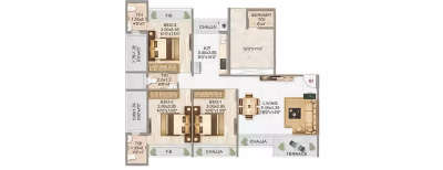 Aramus The Domus, 3 BHK-2286 Sq.ft