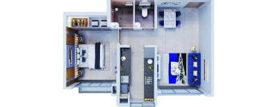 Shapoorji Pallonji Joyville, 1 BHK-401 Sq.ft