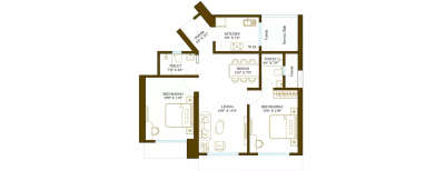 Promesa Fremont, 2 BHK-702 Sq.ft