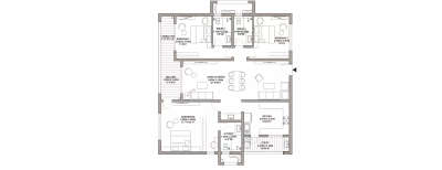 Godrej Madison Avenue, 3 BHK-2350 Sq.ft