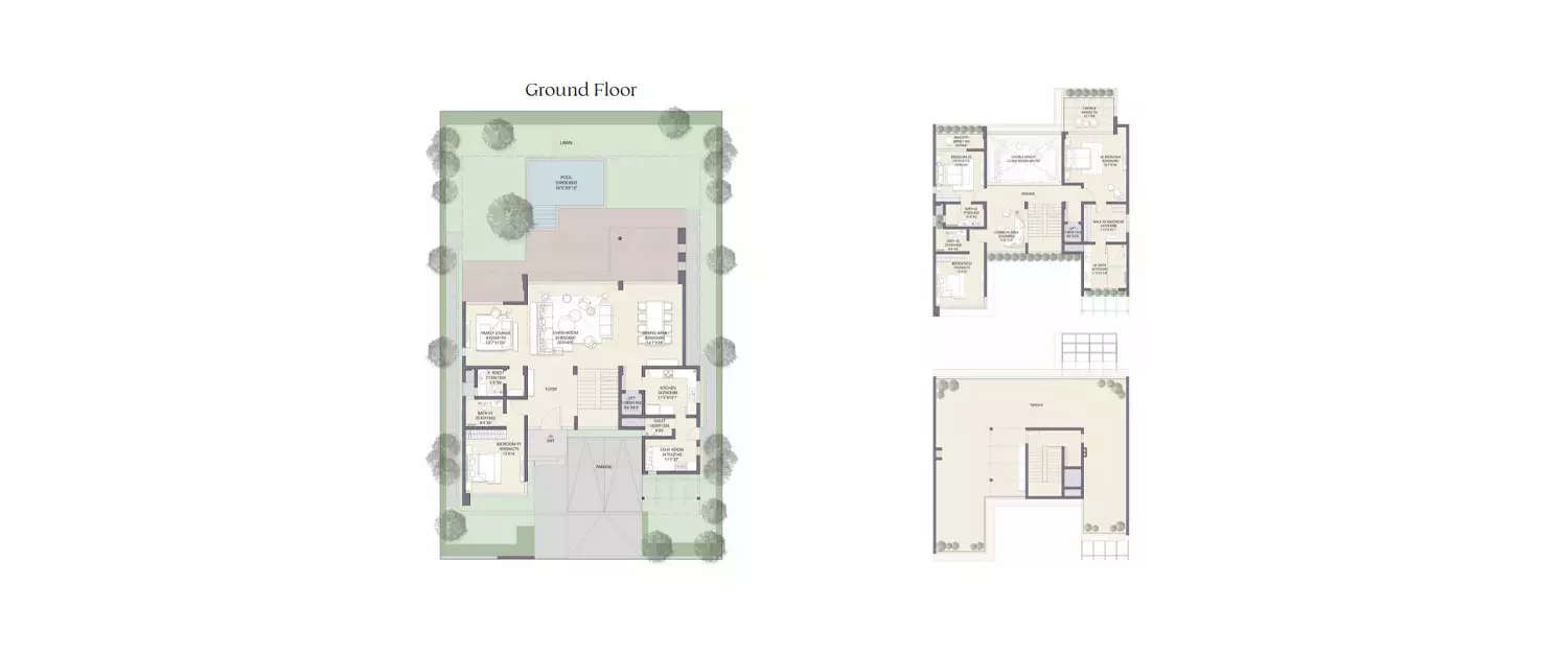 Floor plan for 4 BHK