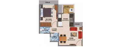 Arihant Anaika 7, 1 BHK-344 Sq.ft