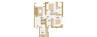Hiranandani Westgate, 2 BHK-483 Sq.ft