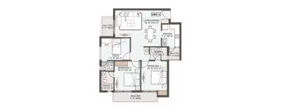 BP Dps Palladio, 2 BHK-1450 Sq.ft