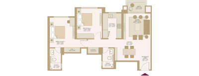 Hiranandani Belicia, 2 BHK-783 Sq.ft