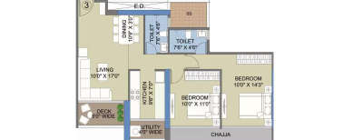 Bhagwati Celestria, 2 BHK-759 Sq.ft