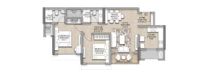 Raymond Realty Bandra, 2 BHK-675 Sq.ft