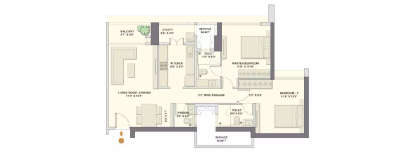 Adani Thane, 2 BHK-856 Sq.ft