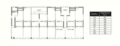 Siddha Magna, Retail Shop-305 Sq.ft