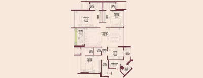 Godrej Sky Terraces, 3 BHK-1335 Sq.ft