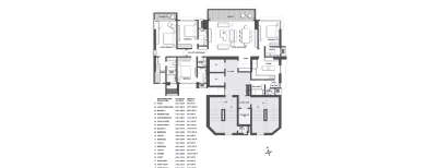 Kalpataru Oceana, 4 BHK-2307 Sq.ft