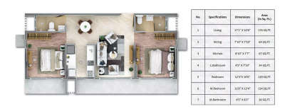Sugee Srushti, 2 BHK-667 Sq.ft