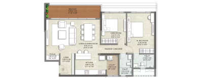 Kalpataru Blossoms, 2 BHK-800 Sq.ft