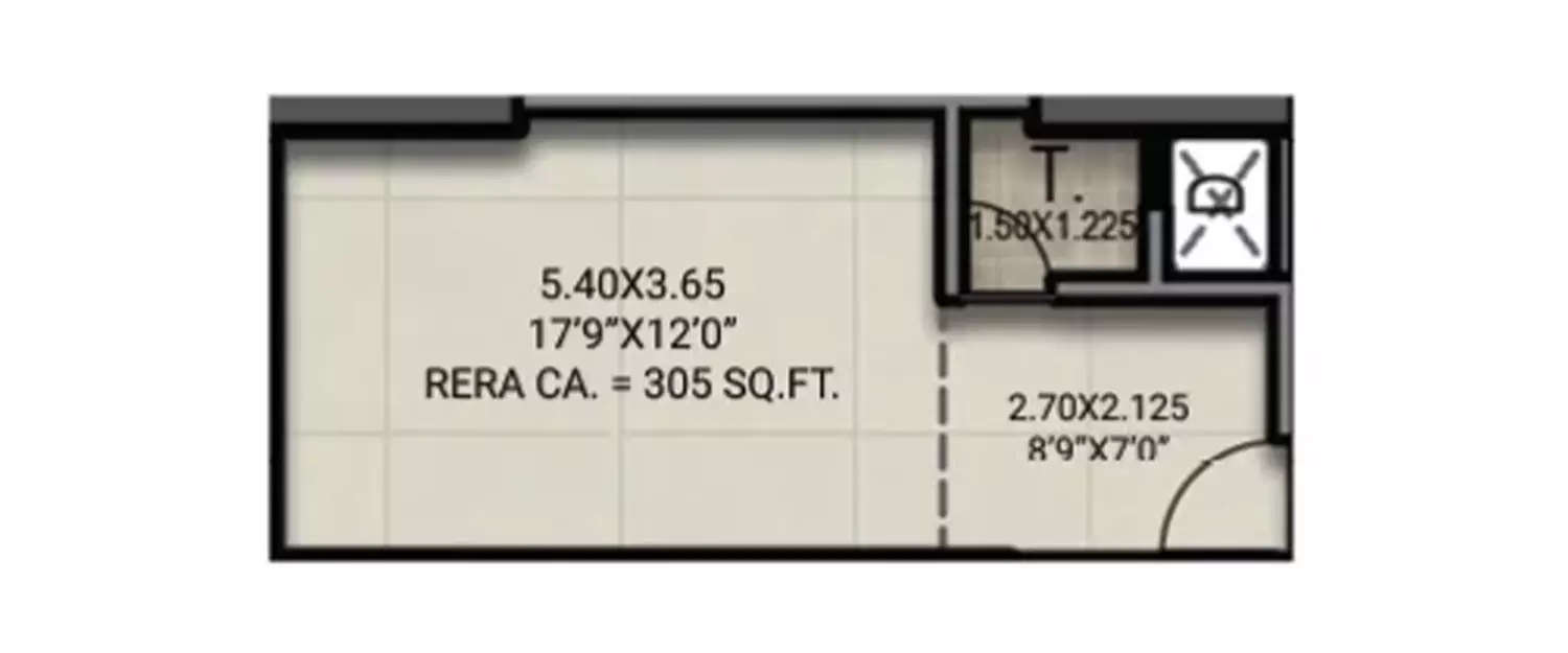 Floor plan for Commercial Office