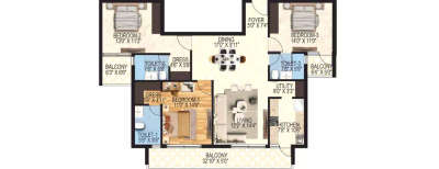 ORO Constella, 3 BHK-1209 Sq.ft