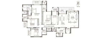 DLF The Summit, 4 BHK-3300 Sq.ft