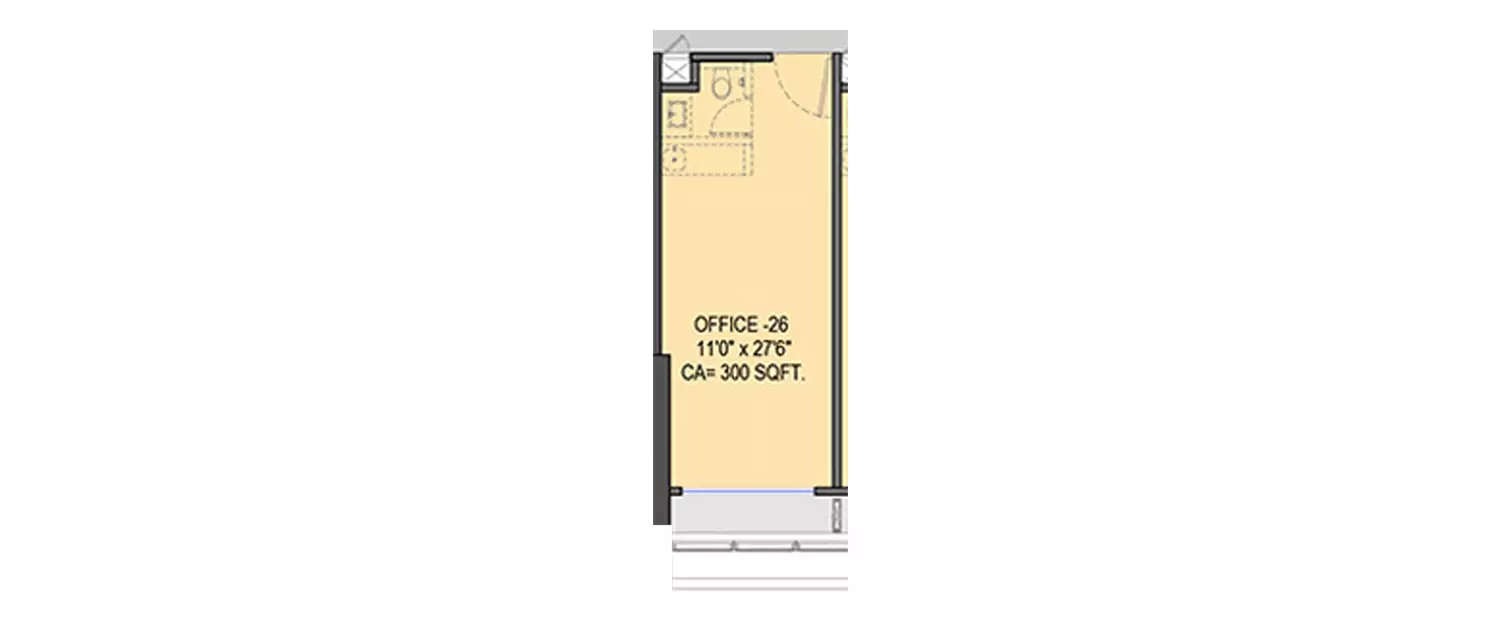 Floor plan for Commercial Office