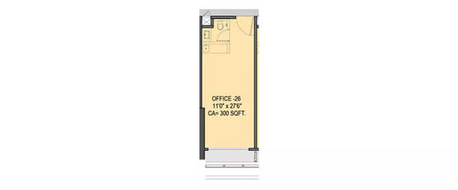 Lodha Signet Matunga - Floor plan Commercial Office 300 Sq.ft
