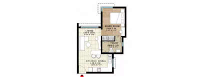 Brigade Horizon, 1 BHK-615 Sq.ft