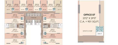 Greenscape Cyber Square, Commercial Office-901 Sq.ft