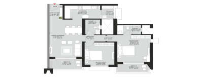 Godrej Greenfront, 2 BHK-944 Sq.ft