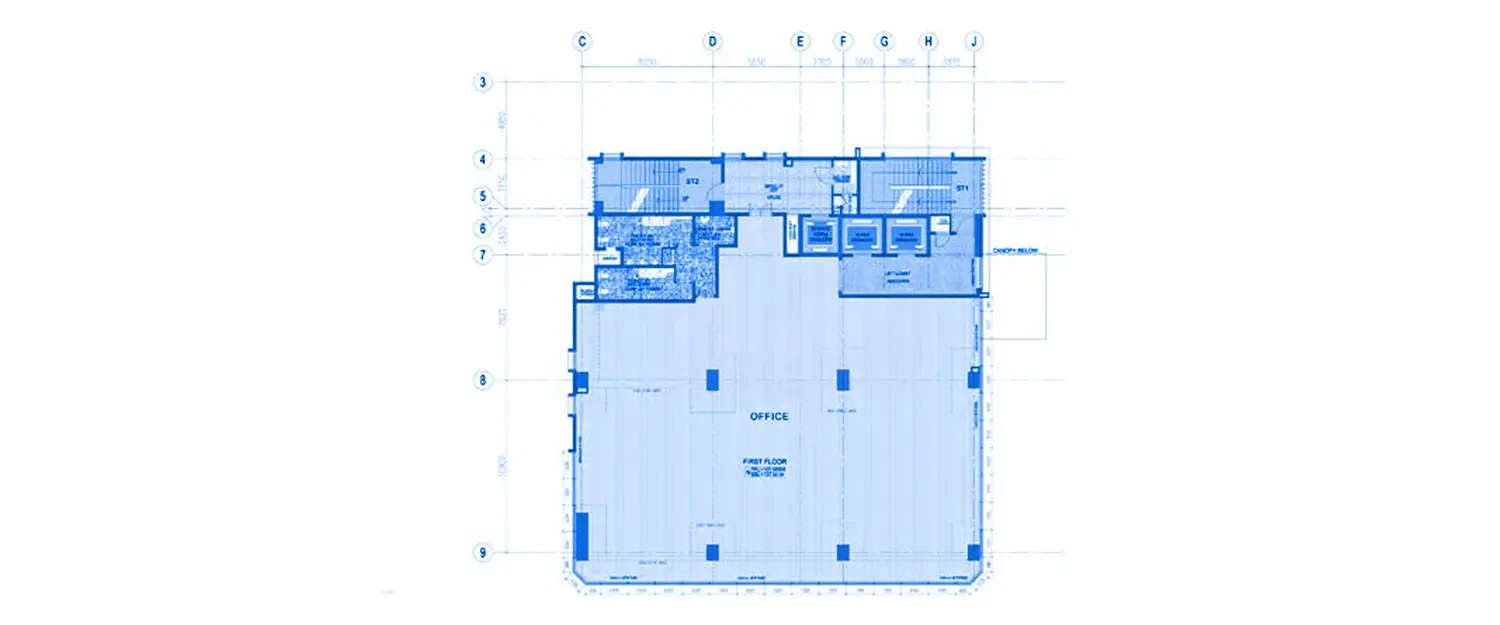 Floor plan for Commercial Office