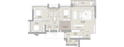 Oberoi Elysian, 3 BHK-1881 Sq.ft