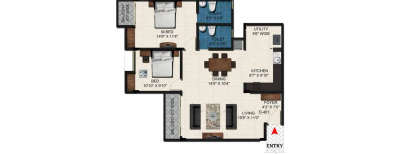 Gopalan Sanskriti, 2 BHK-1360 Sq.ft