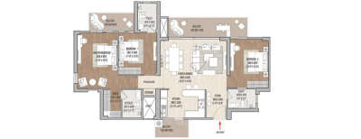 Signature Cloverdale, 3 BHK-2100 Sq.ft