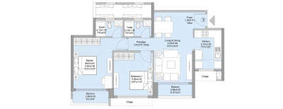 L & T Elixir Reserve, 2 BHK-715 Sq.ft