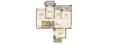 Kolte Patil 24K Glamore, 3 BHK-1745 Sq.ft