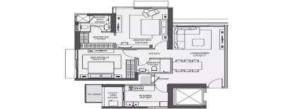 7 Hughes, 2 BHK-875 Sq.ft