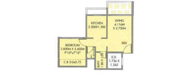 Neel Ashima, 1 BHK-705 Sq.ft