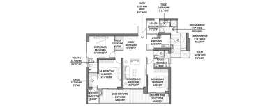 Godrej Miraya, 3.5 BHK-2711 Sq.ft