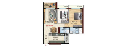 Sai World Pyramid, 2 BHK-800 Sq.ft