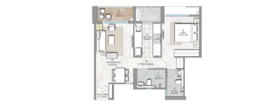 Rustomjee Dombivli, 1 BHK-516 Sq.ft