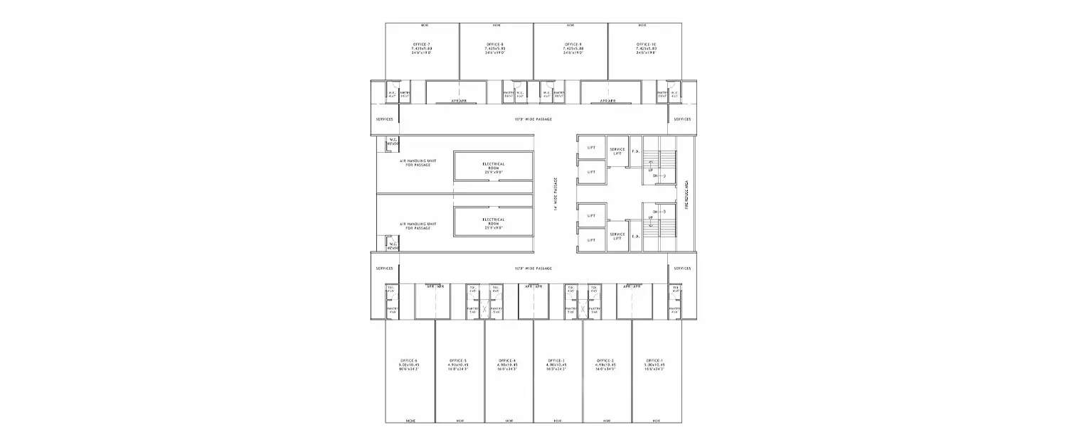 Floor plan for Commercial Office