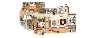 Rishita Serenity, 4 BHK-3452 Sq.ft